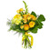 Yellow bouquet of roses and chrysanthemum. Ukraine